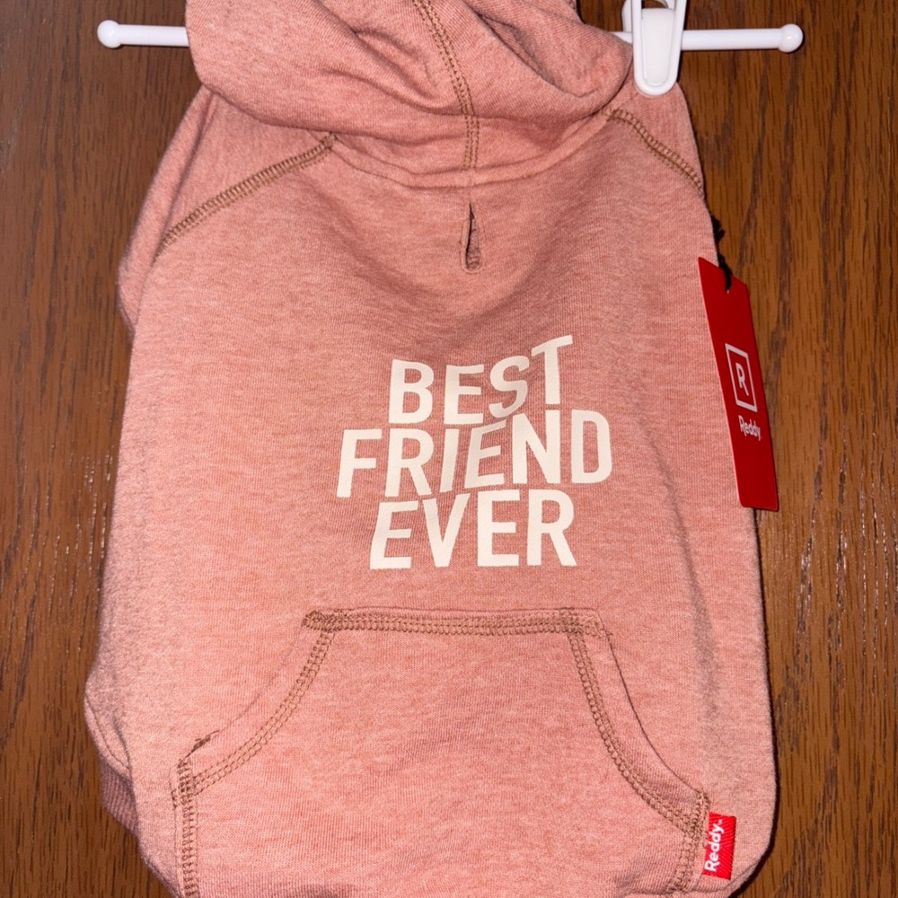Reddy Pink Dog Hoodie “BEST FRIEND EVER” size medium